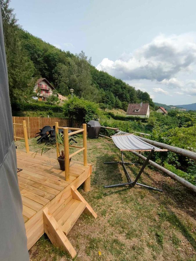 La Yourte Des Bibis Fréland Esterno foto